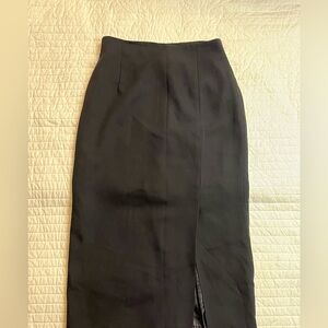 Halston black pencil skirt